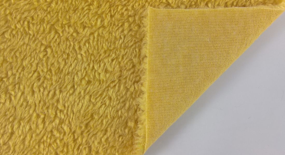 Stoff Kunstpelz Lamm Breite 150 cm, Kunstfell Meterware, sand