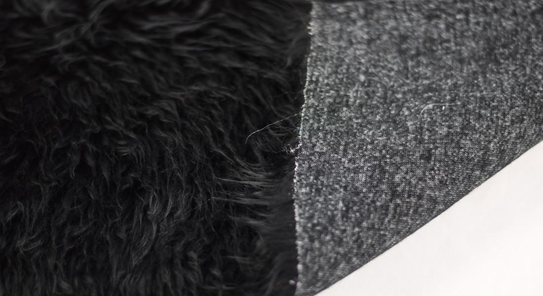Kunstfell meterware für Kostüm, schwarz, breite 160