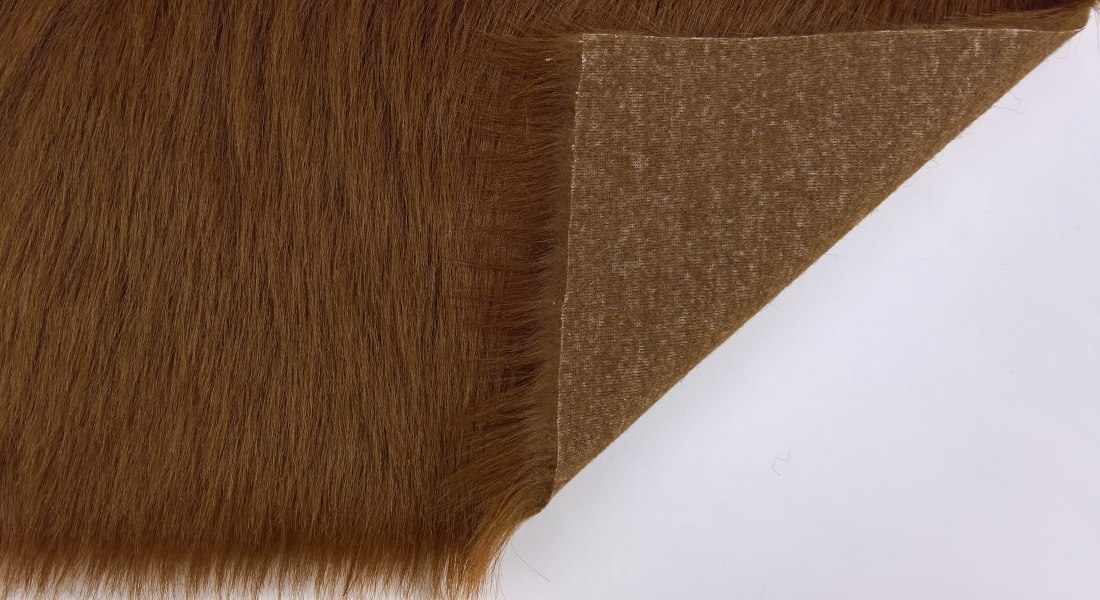 Kunstfell, dunkelbraun, Flor 60 mm, Breite 150,