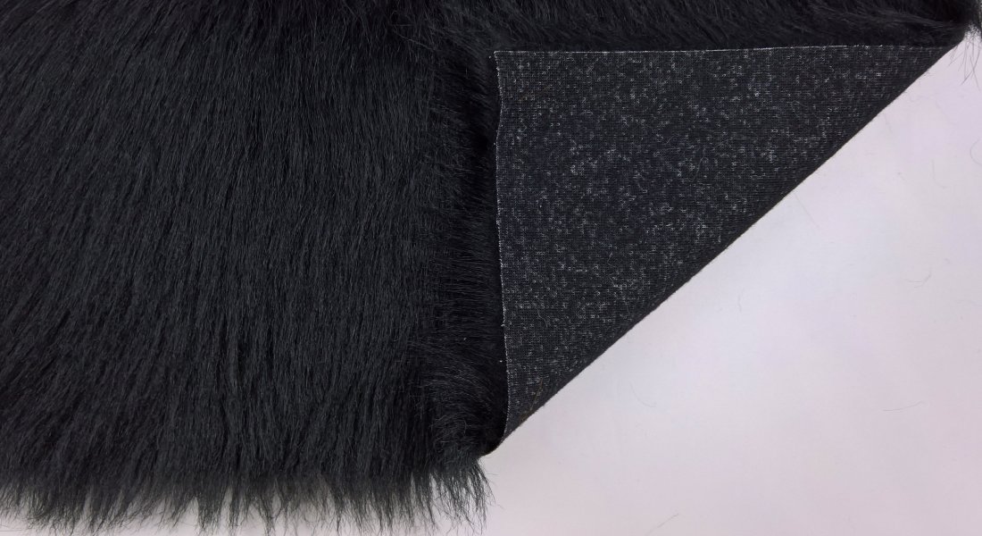 Kunstfell schwarz, Breite 150, Flor 60 mm