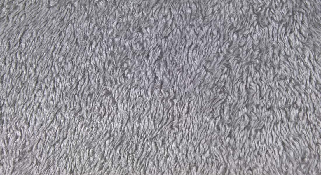 Stoff Kunstpelz Lamm Breite 150 cm, Kunstfell Meterware, hellgrau