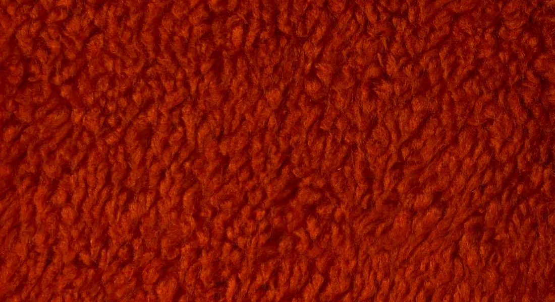 Stoff Kunstpelz Lamm Breite 150 cm, Kunstfell Meterware, terracotta 