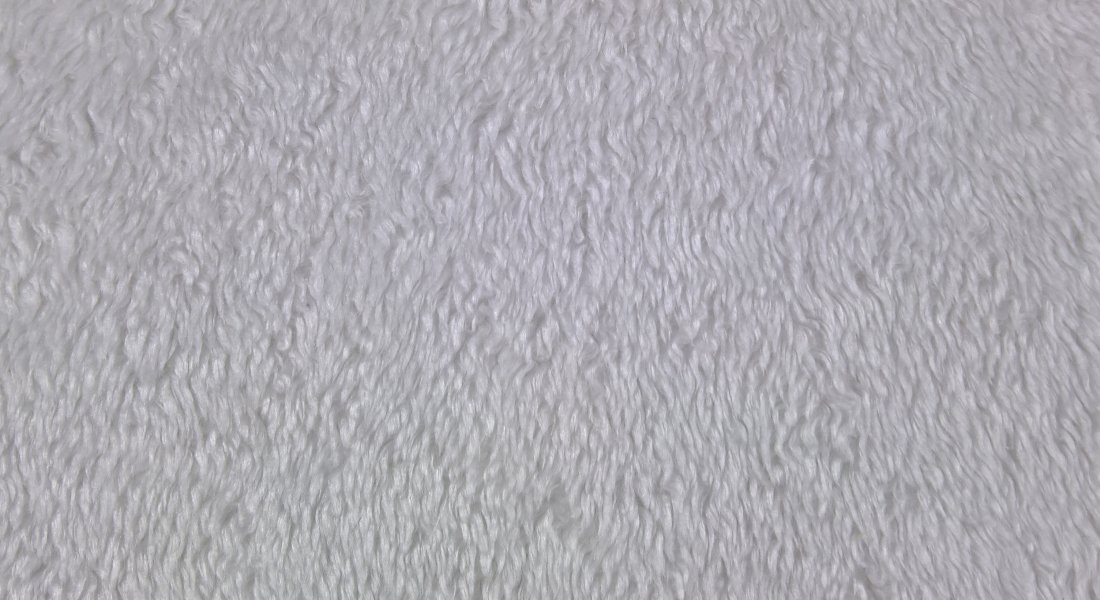 Stoff Kunstpelz Lamm Breite 150 cm, Kunstfell Meterware, weiß