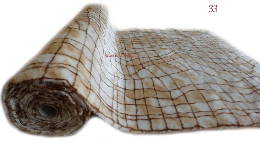 Beiger Plüsch, Spinnennetzmuster, Breite 150 cm