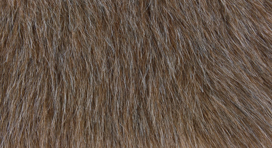 Kunstfell, braunweiße und schwarze Highlights, berite 150,