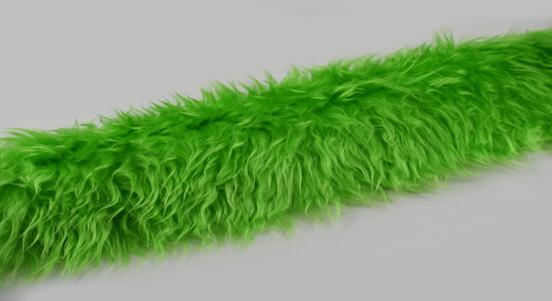 Pelzbesatz, frühlingsgrün, Flor 40 mm