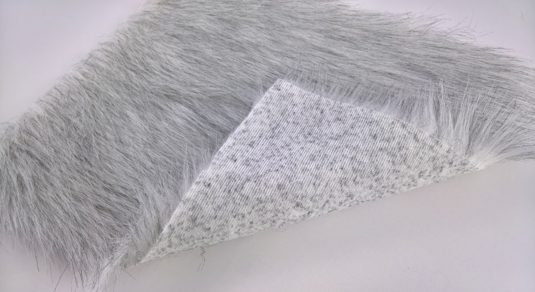 Kunstfell meterware, schwarz-weiß, Breite 150 cm, Flor 60 mm
