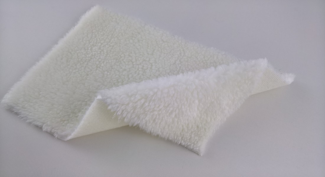 Plüschschaf, naturweiß, Breite 150cm (Meterware)