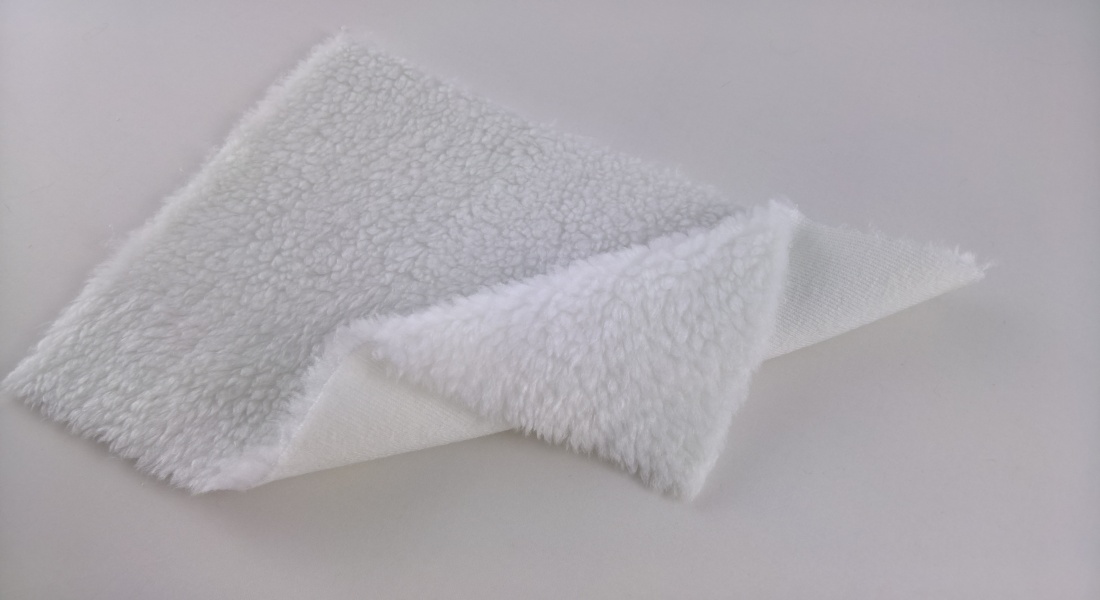 Plüschschaf, weiß, Breite 150cm (Meterware)