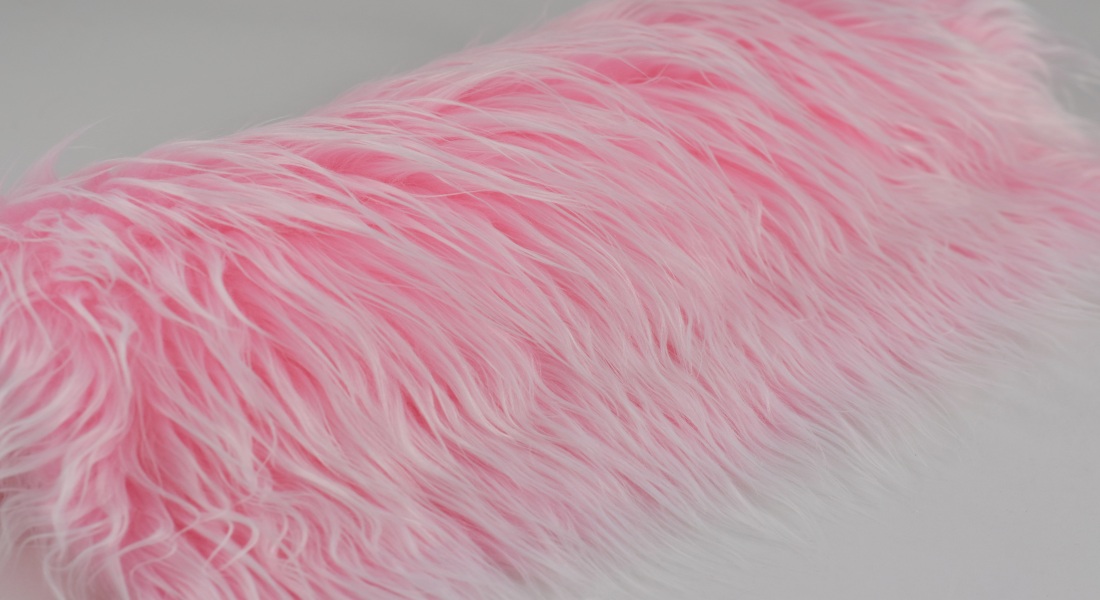 Kunstfell für Kostüm, rosa, Breite 150, Flor 80 mm,