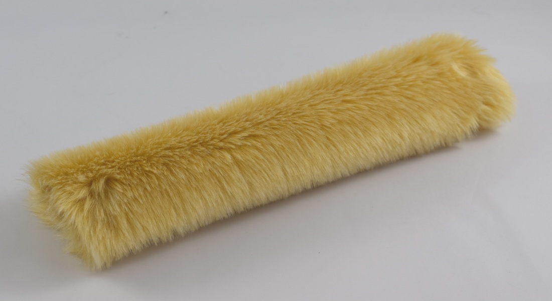 Polster Plüsch, goldgelb, Flor 20 mm