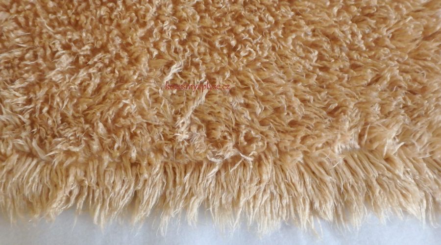 Kunstpelz für Kostüm, Flor 35 mm,  dunkelbeige