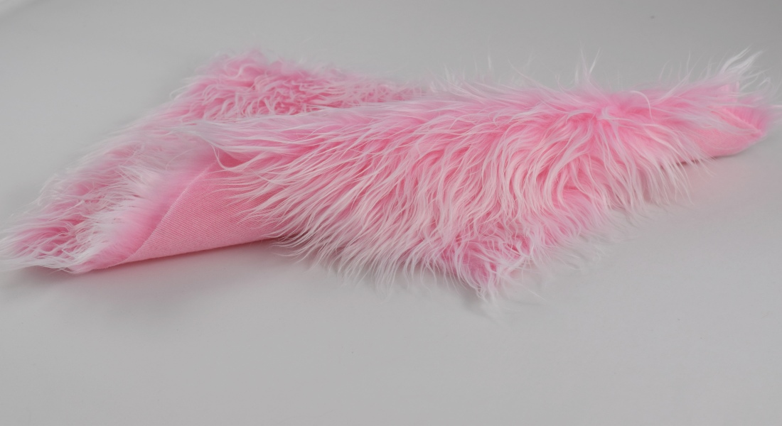 Kunstfell für Kostüm, rosa, Breite 150, Flor 80 mm,