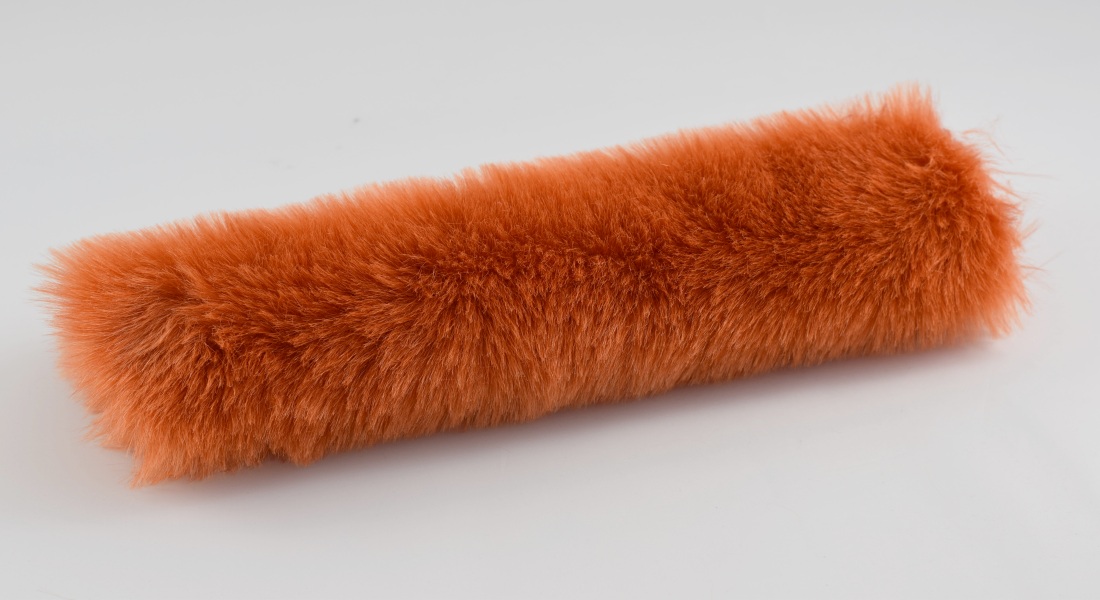 Kunstfell, lachsorange, Breite 150, Flor 30 mm