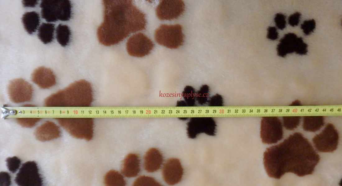 Plüsch Pfoten beige und braun