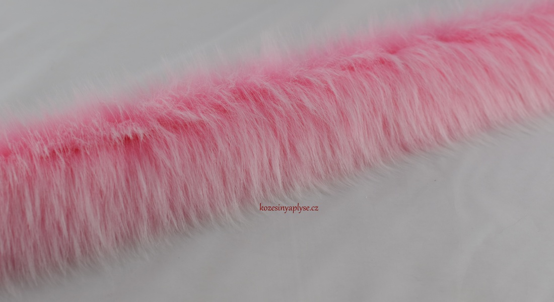 Pelzbesatz, rosa MARSHMALLOW, Flor 50 mm