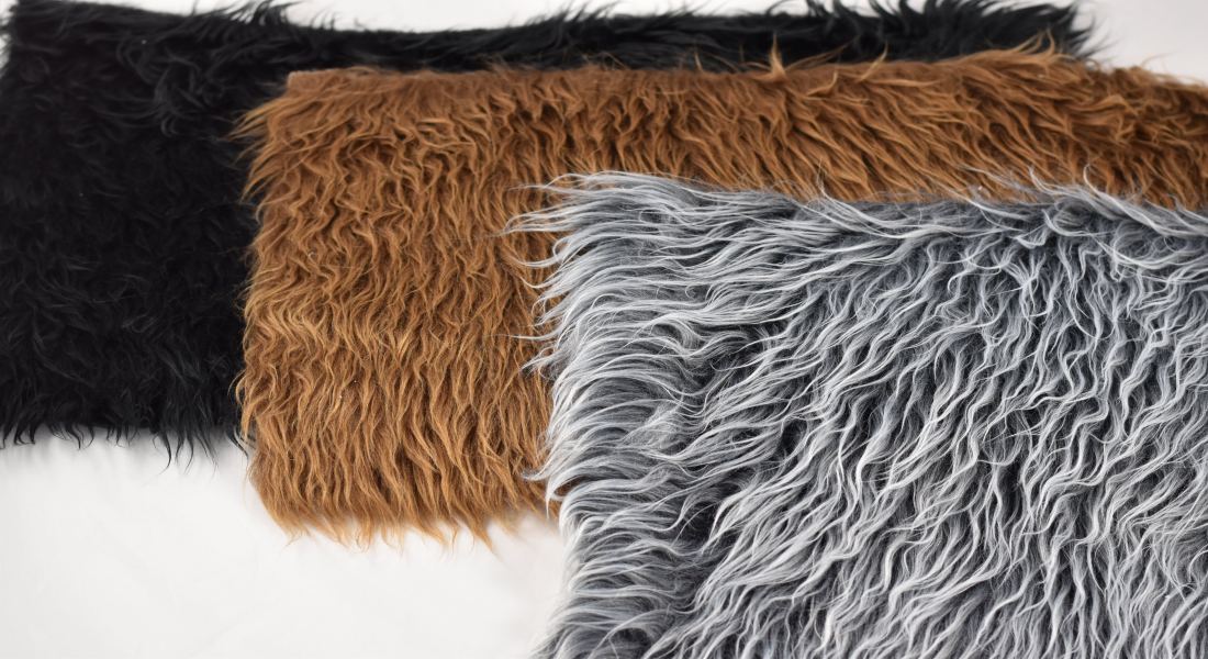 Kunstfell meterware für Kostüm, schwarz, breite 160