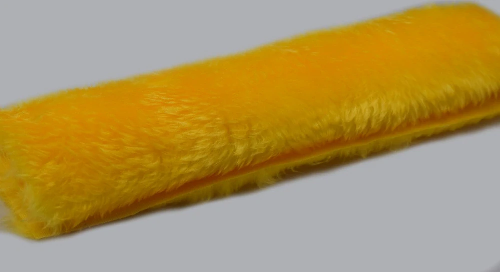 Kunstfell in Gelb – Florlänge 30 mm, Breite 150 cm