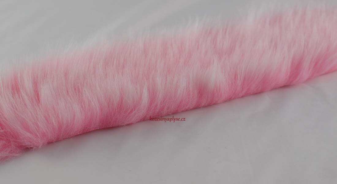 Pelzbesatz, rosa MARSHMALLOW, Flor 50 mm