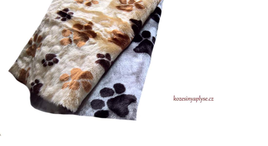 Plüsch Pfoten beige und braun