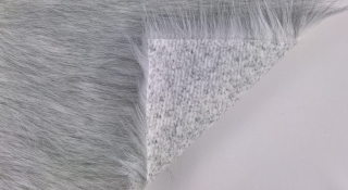 Kunstfell meterware, schwarz-weiß, Breite 150 cm, Flor 60 mm