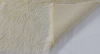 Kunstfell, elfenbein, Breite 150, Flor 60 mm,