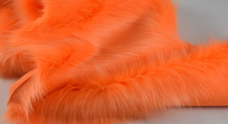 Kunstfell , orange, Breite 150,